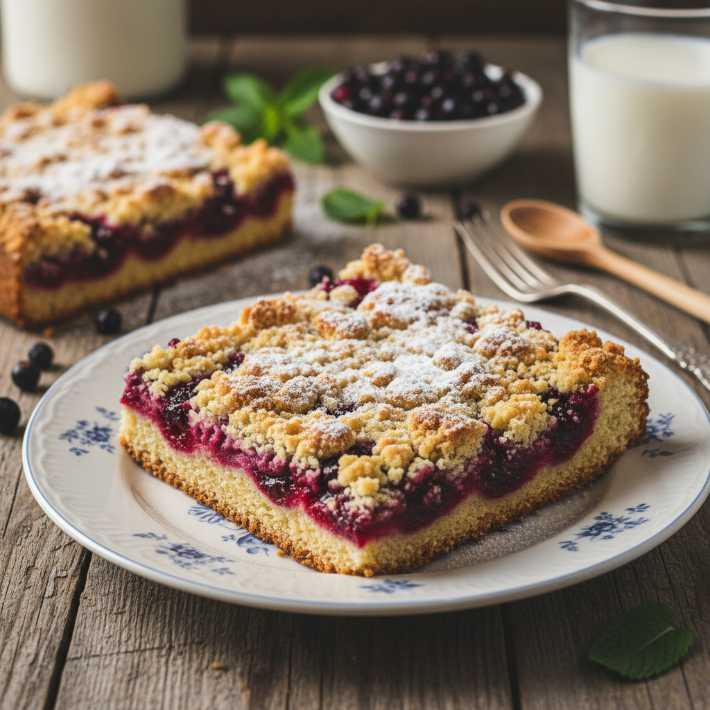 Trupininis pyragas su uogiene: tas pats vaikystės receptas