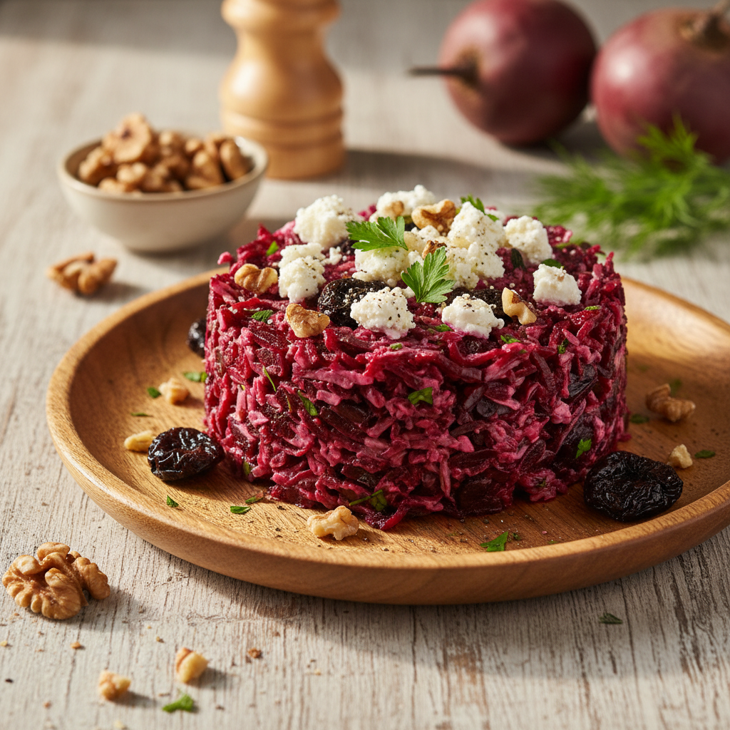 Burokėlių salotos, kurios dingsta akimirksniu: receptas