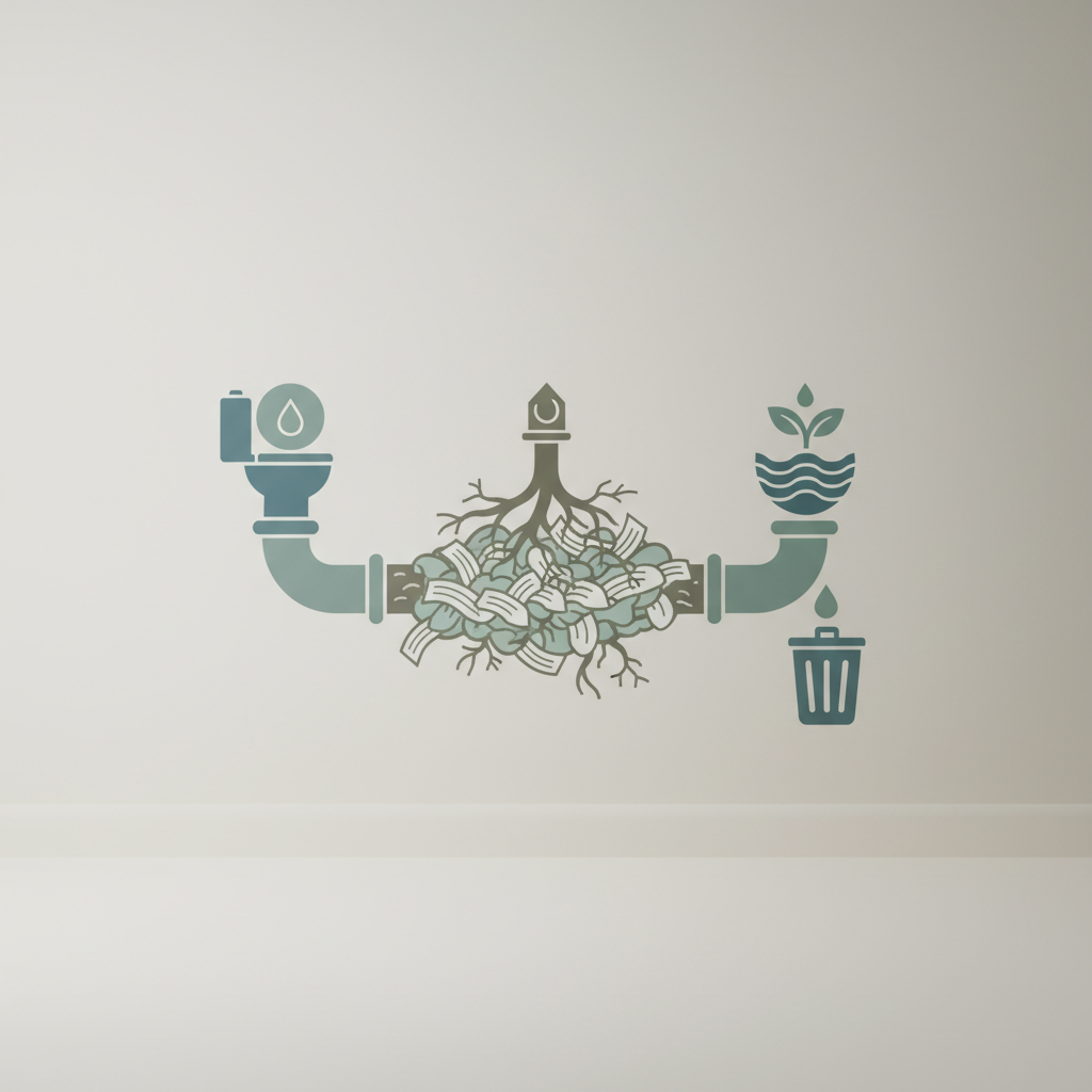 Didelė klaida tualete: kodėl servetėlės kemša vamzdynus?