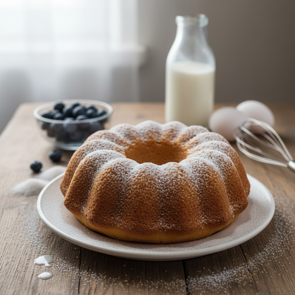 Purus kefyro pyragas: paruošite per kelias minutes