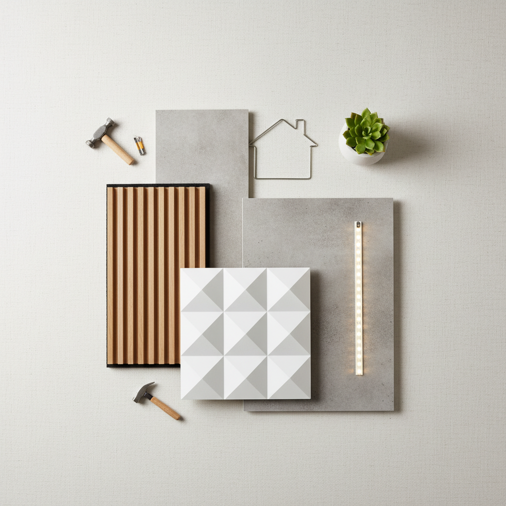 Sienų plokštės: interjero pokyčiai be didelio remonto